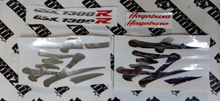 ΑΥΤΟΚΟΛΛΗΤΑ FAIRING SUZUKI HAYABUSA GSX1300R GSXR1300 1999-2020 ΝΙΚΕΛ / KOKKINO-thumb-1