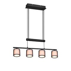 Φωτιστικό Κρεμαστό Trio Lighting Burton 311400432 Μαύρο - Λευκό