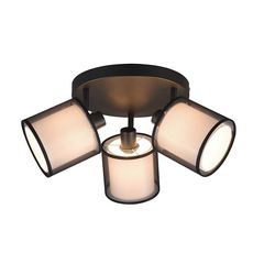 Σποτ Trio Lighting Burton 811430332 Μαύρο - Λευκό