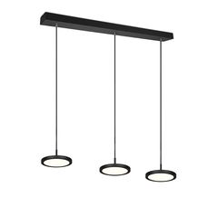 Φωτιστικό Κρεμαστό Trio Lighting Tray 340910332 Μαύρο Ματ (3000K)