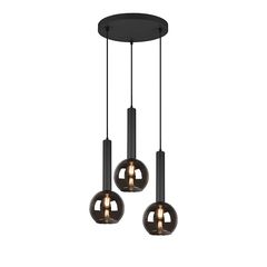 Φωτιστικό Κρεμαστό Trio Lighting Clayton 310390332 Μαύρο Ματ