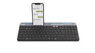 LOGITECH K580 Slim Multi-Device Wireless Keyboard GRAPHITE NORDIC / Computers-thumb-3