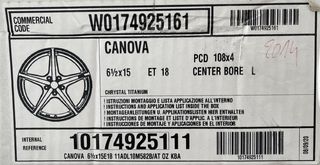 ΖΑΝΤΕΣ 15" OZ CANOVA 4X108 6,5X15 ΓΙΑ 106/SAXO-thumb-4