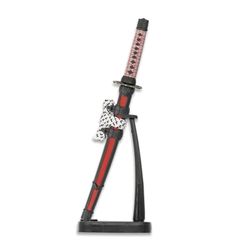 Σπαθάκι Tole10 Mini Katana Red-Black With Stand 32482