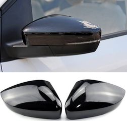 Carro Καπάκια Καθρεφτών Για VW Polo Mk5 6R 6C 2009-2017 Γυαλιστερό Μαύρο 2 Τεμάχια / CA-011912