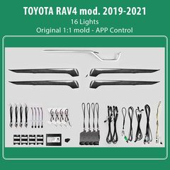 MEGASOUND - DIQ AMBIENT TOYOTA RAV4 mod.2019> (Digital iQ Ambient Light Toyota RAV4 mod.2019>, 16 Lights)