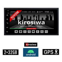KIROSIWA Toyota Android οθόνη αυτοκινήτου 2+32GB (Bluetooth 7'' ιντσών 2GB RAM Celica RAV4 Hilux Urban Cruiser RAV 4 IQ MR2 Prius 4x60W GPS WI-FI Youtube Playstore USB OEM Apple Carplay Android Auto Ο