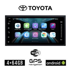 Toyota 4GB Android οθόνη αυτοκινήτου 7'' ιντσών (Android Auto Apple Carplay GPS WI-FI Celica RAV4 HILUX Urban Cruiser RAV 4 Youtube Playstore USB ραδιόφωνο Bluetooth 4+64GB ΟΕΜ εργοστασιακού τύπου 4x6