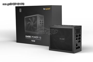 BEQUIET PSU DARK POWER 13 750W BN333, TITANIUM CERTIFIED, MODULAR CABLES, SILENT WINGS 135MM FAN, 10YW.