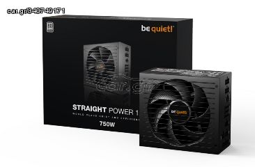 BEQUIET PSU STRAIGHT POWER 12 750W BN336, PLATINUM CERTIFIED, MODULAR CABLES, SILENT WINGS 135MM FAN, 10YW.