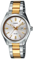 Γυναικείο ρολόι Casio Collection με ασημί και χρυσό μπρασελέ LTP-1302PSG-7AVEG