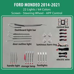 DIQ AMBIENT FORD MONDEO mod.2014-2021 (Digital iQ Ambient Light Ford Mondeo mod.2014-2021, 22 Lights)