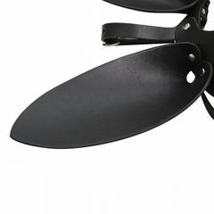 Black Leather Bunny Mask O/S-thumb-5