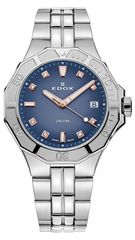 Ρολόι Edox Delfin The original Diver Date Special Edition με ασημί μπρασελέ 53020-3M-BUDDR