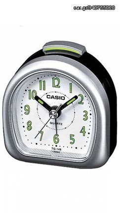 Επιτραπέζιο ρολόι Casio ασημί με λευκό καντράν TQ-148-8EF