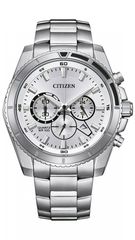 Ρολόι Citizen chrono Quartz 100M με ασημί μπρασελέ AN8200-50A