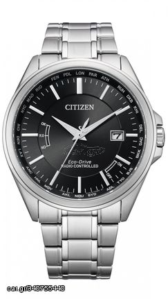 Ρολόι Citizen Radio Controlled Eco Drive 100m με ασημί μπρασελέ CB0250-84E