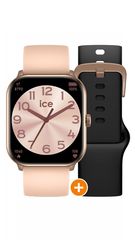 Ρολόι ICE Smartwatch με ροζ λουράκι 022250 + μαύρο λουράκι