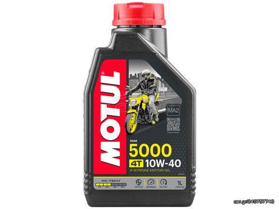 ΛΑΔΙ MOTUL 5000 HC-TECH ΗΜΙΣΥΝΘΕΤΙΚΟ 10W-40 1LT