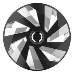 ΤΑΣΙ 16" HUBCAP VECTOR RC SILVER BLACK AMiO- 4 ΤΕΜ.