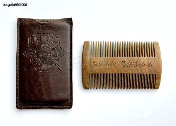 HUNTER JACK Χτένα Περιποίησης για Μούσι από Σανταλόξυλο - Premium Sandal Wood Beard Comb