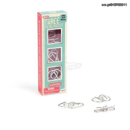 Mensa Set of 3 Harder Wire Puzzles