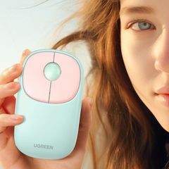 Ugreen MU102 FUN+ Bluetooth / 2.4 GHz wireless mouse - pink-thumb-1