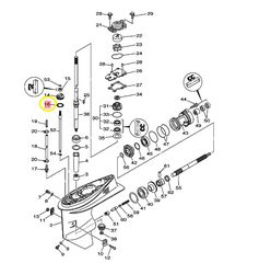 O-ring Αξονα Ταχυτήτων Yamaha F.40B (67C) 2000-2009 9321033MG400