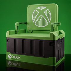 Numskull Official Xbox Bedroom Storage Box with folding chair / Fan Shop and Merchandise