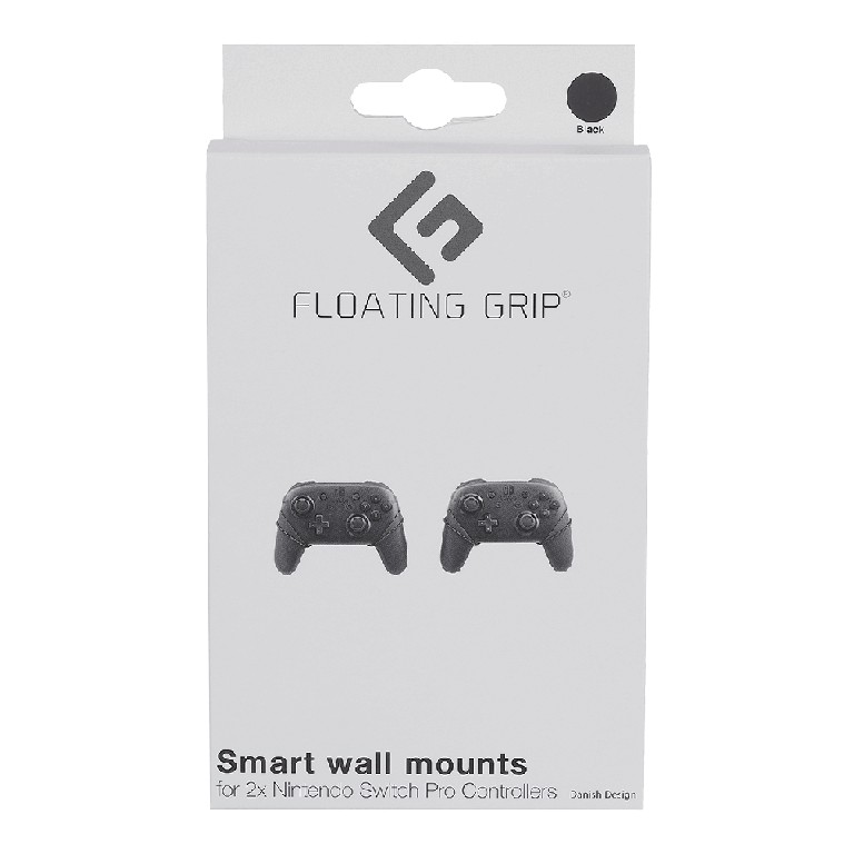 Nintendo Switch Pro Controller wall mount by FLOATING GRIP®, Black / Nintendo Switch