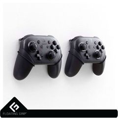 Nintendo Switch Pro Controller wall mount by FLOATING GRIP®, Black / Nintendo Switch-thumb-1