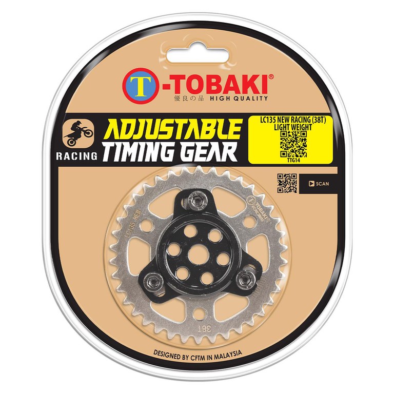 Γρανάζι εκκεντροφόρου ελαφρωμένο 38Δ Yamaha Crypton X 135 TOBAKI