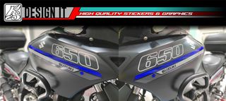 SUZUKI VSTROM 650 - 1000 FULL BODY BLUE GREY - STICKER SET-thumb-3