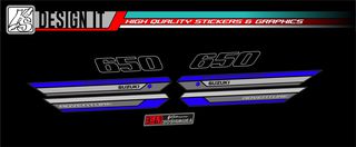 SUZUKI VSTROM 650 - 1000 FULL BODY BLUE GREY - STICKER SET-thumb-6