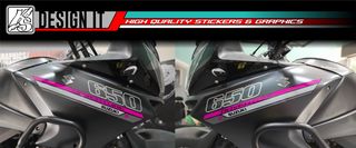 SUZUKI VSTROM 650 - 1000 FULL BODY MAGENTA GREY - STICKER SET-thumb-5