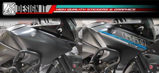 SUZUKI VSTROM 650 - 1000 FULL BODY SKY BLUE GREY - STICKER SET-thumb-2