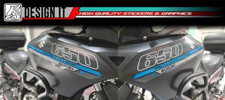 SUZUKI VSTROM 650 - 1000 FULL BODY SKY BLUE GREY - STICKER SET-thumb-3