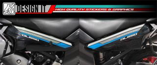 SUZUKI VSTROM 650 - 1000 FULL BODY SKY BLUE GREY - STICKER SET-thumb-4