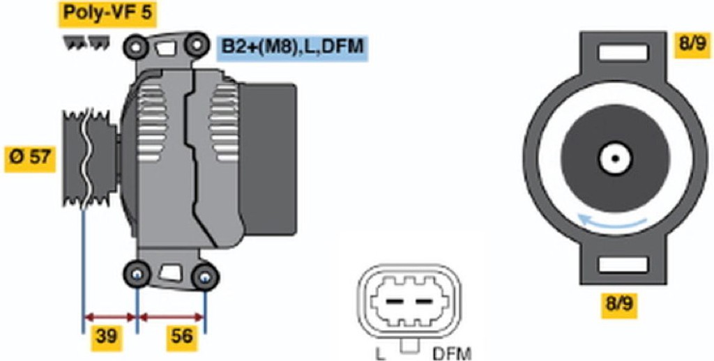Bosch Γεννήτρια - 0 124 425 040