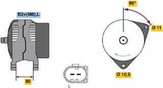 Bosch Γεννήτρια - 0 124 525 125