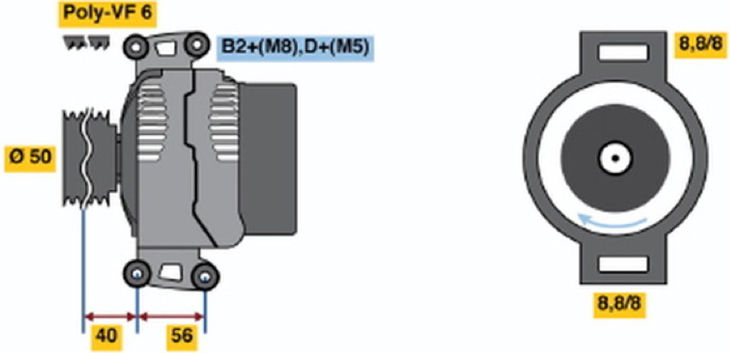 Bosch Γεννήτρια - 0 124 615 035
