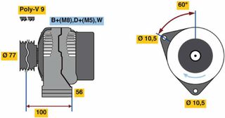 Bosch Γεννήτρια - 0 124 615 057