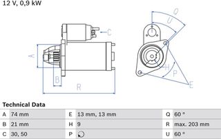 Bosch Μίζα - 0 986 018 840