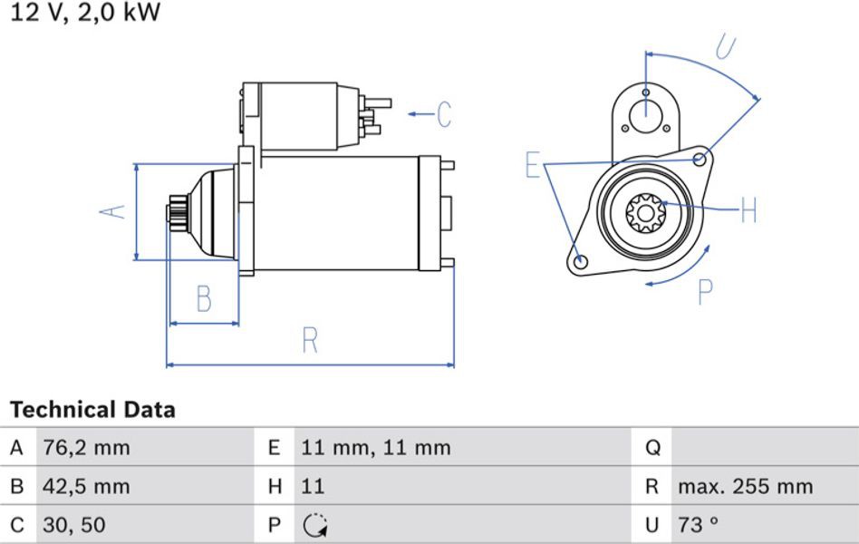 Bosch Μίζα - 0 986 024 360