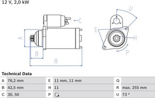 Bosch Μίζα - 0 986 024 360