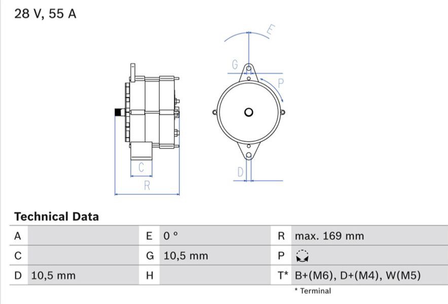 Bosch Γεννήτρια - 0 986 032 720