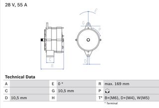 Bosch Γεννήτρια - 0 986 032 720