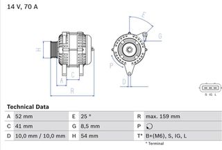Bosch Γεννήτρια - 0 986 040 471
