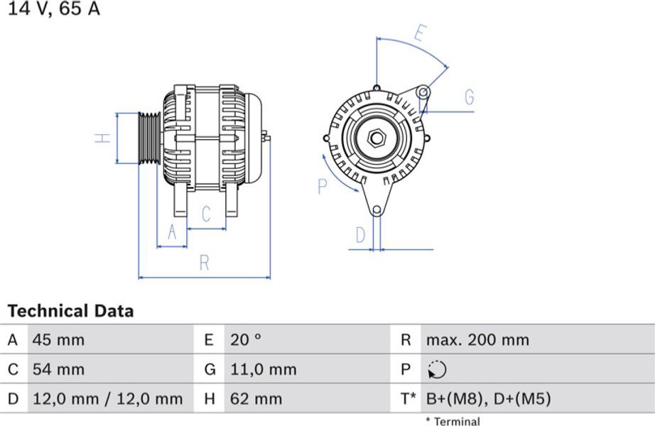 Bosch Γεννήτρια - 0 986 040 671