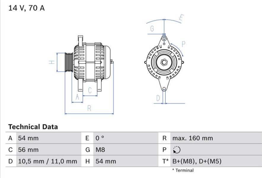 Bosch Γεννήτρια - 0 986 041 260